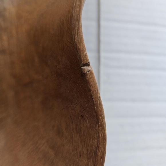 Vintage wooden pepper shape salad bowl set 11 pieces carved MCM - Picture 15 of 16